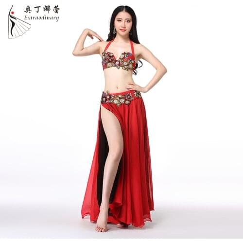 Lady Belly Dancing Skirt Belly Dance Dress Female Sexy Performance Suit Bra Waist Seal Skirt Bra Skirt Waistband D0839