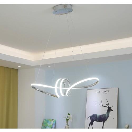 Gold Chrome plating Modern Led pendant lignts For Dining Room Kitchen Room Living Room Home Deco pendant lamp Fixture