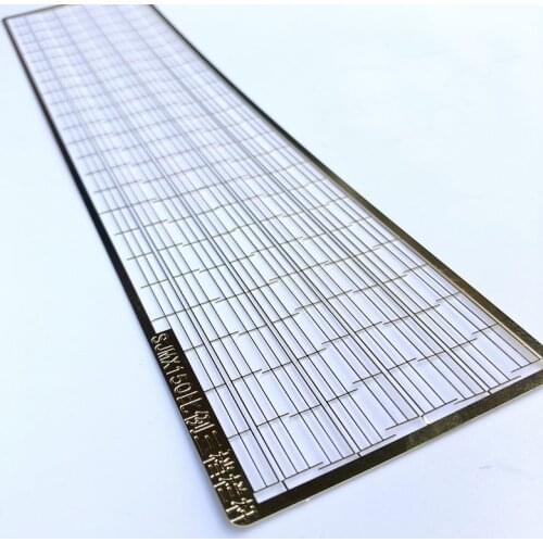 1Set Model Marine 1:150 Ratio Brass Etched Railing Length 290mm Height 7mm Micro Balustrade Baluster for RC Simulation Boat DIY