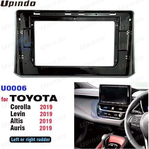 10.1 Inchs Car Radio Fascia Panel for Toyota Corolla Levin Altis Auris 2019+ Stereo Dash CD Facia Trim Installation Kit