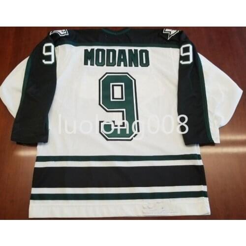 Custom 2020 men 9 Mike Modano Vintage Dallas Hockey Jersey Embroidery Stitched Customize any number and name Jerseys