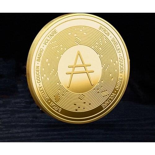 2021 Plated Cardano ADA Coin Cryptocurrency Physical Collection metal coin 2022