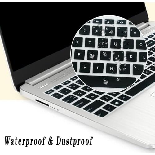 2pcs Silicone Notebook Keyboard Skin Cover Protector for HP 15.6''BF