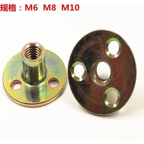 5pcs M6 M8 M10 thickened iron locknut nut for furniture