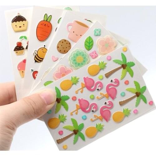KSCRAFT 5pc Cartoon Sugar Sprinkles Self- adhesive Enamel Dots Resin Sticker for Scrapbooking/ DIY Craft/ Card Making Decoration