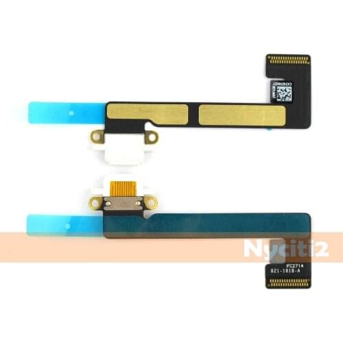 50pcs/lot Original New Charger Charging Connector Port Dock Flex Cable Ribbon For iPad mini 2 3 Black/White Wholesale