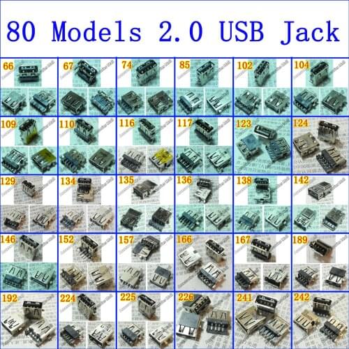 [80 Models Choose 1] 2.0 USB Jack Socket Connector for SONY SAMSUNG MSI Lenovo ASUS DELL HP TOSHIBA ACER.... Laptop USB 2.0 Port