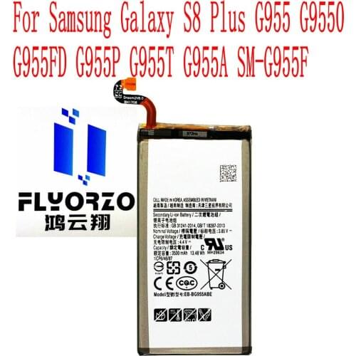 High Quality 3500mAh EB-BG955ABE Battery For Samsung Galaxy S8 Plus G955 G9550 G955FD G955P G955T G955A SM-G955F Mobile Phone