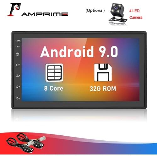 AMPrime 7'' 2din 8 Core Car Radio Android Multimedia Player For VW Hyundai Kia Honda Toyota Nissan Mitsubish Ford LADA Suzuk FIT