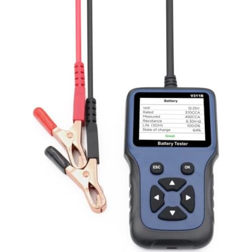 V311B 12V Battery Test Battery Detector Car Charging Cricut Load Test V311B Car Battery Charger Tester Analyzer Diagnostic Tool