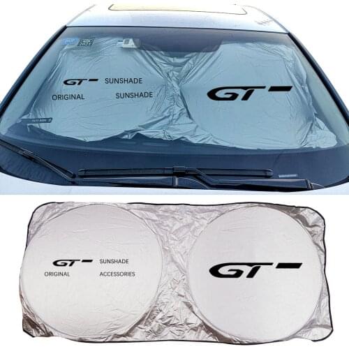 Car Sun Shade Protector Auto Front Window Sunshade Covers For Peugeot GT Gtline 307 206 308 407 207 3008 208 508 2008 301 408