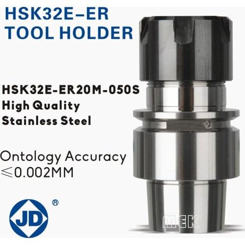 MEK stainless steel HSK32 tools holder HSK32E-ER20M-050s 100% Dynamic balance G2.5 40.000RPM CNC Milling machine tools