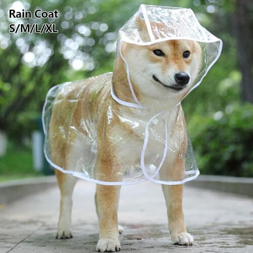 Pet Dog Raincoat The Dog Face Pet Clothes Jumpsuit Waterproof Dog Jacket Dogs Water Resistant Clothes for Dogs Pet Coat