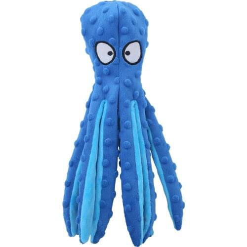 Legendog Pet Plush Octopus Toy Dog Toy Puppy Cute Funny Emotion Octopus Shaped Plush Toys Interactive Dog Chew Toy Dog Supplies