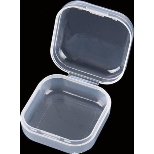 ILFML High Quality Mini Transparent Plastic Small Box Jewelry Earplugs Storage Box Bead Makeup Organizer Pill Case Gift Boxes