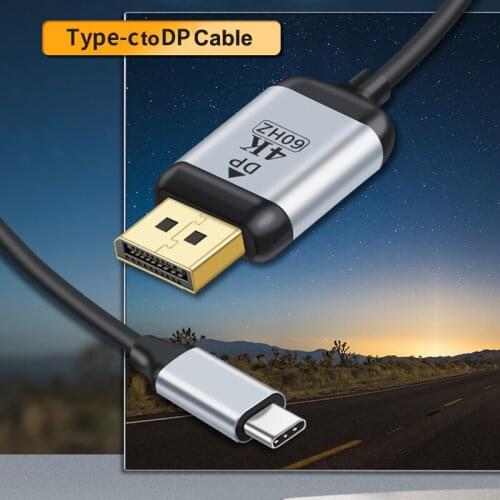 USB C to DisplayPort Cable 4K 60Hz USB 3.1 Type C (Thunderbolt 3 Compatible) to DP Adapter for MacBook 2017 Galaxy S9 Huawei P20