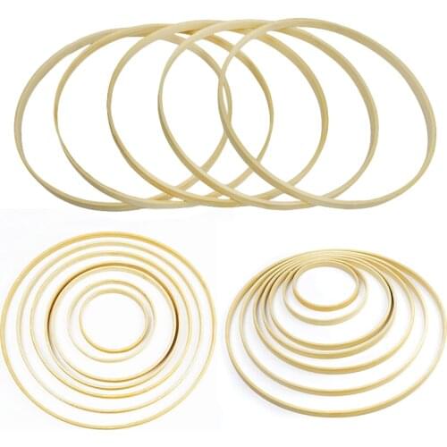 5Pcs 9/12/17/19/22/26/30cm Ring Round Wooden Bamboo Hoop Frame DIY Cross Stitch Embroidery Sewing Craft Tools Wedding Decoration