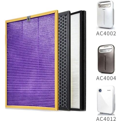 3pcs/lot High Quality OEM,replacement AC4121+AC4123+AC4124 filters kit for Philips AC4002 AC4004 AC4012 Air purifier parts