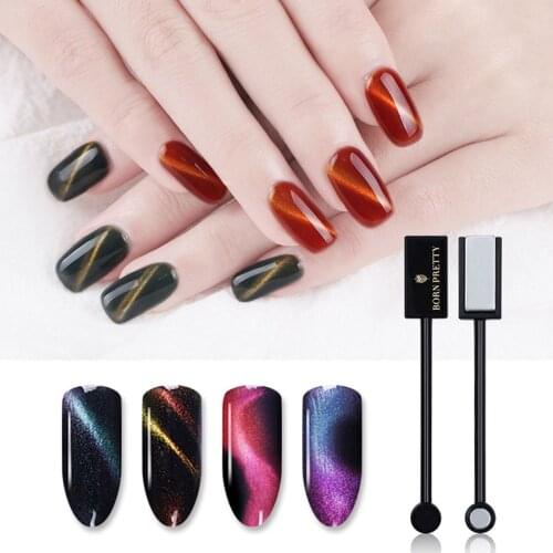 1 Pc Strong cat magnetic Magnetic Stick Black Handle 3D Effect Plate for UV Gel Nail Art Board Gel Nail Polish