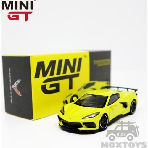 MINI GT 1:64 Chevrolet Corvette Stingray 2020 Accelerate Yellow LHD/RHD Diecast Model Car
