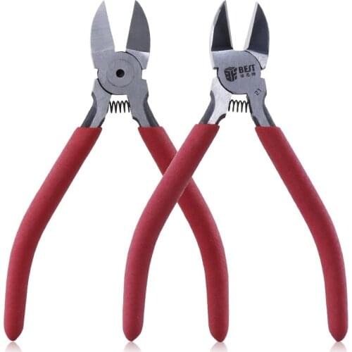 Mini Diagonal Plier for Eletronic Repairing Clamp DIY Side Cutting Nippers Hand Tools Small Soft Rubber Wire Cable Cutter