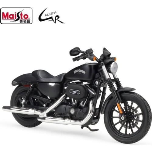 Maisto 1:12 Model Car Simulation Alloy Motorcycle Metal Toy Car Childrens Toy Gift Collection Halle 2014 SPORTSTER IRON 883