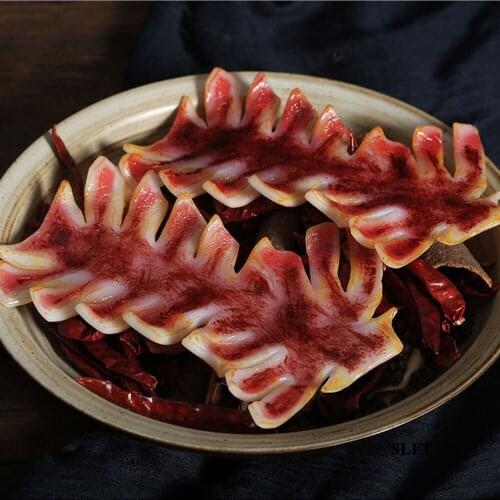 Artificial food display props hotel restaurant Kitchen store shop decoration simulation fake roast cuttlefish squid slices model