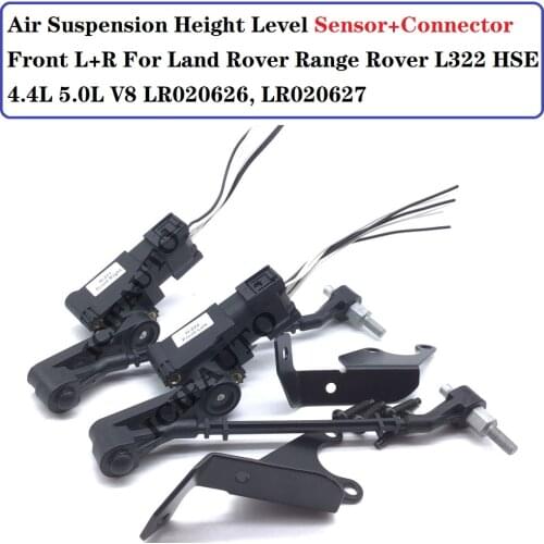 New Air Suspension Height Level Sensor Connector Front L+R For Land Rover Range Rover L322 HSE 4.4L 5.0L V8 LR020626, LR020627