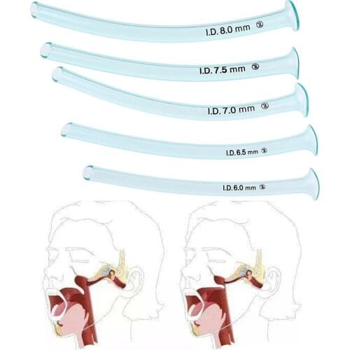 Help Sleeplessness Easy Sleep 6/6.5/7/7.5/8.0mm Disposable Nasopharyngeal Airway Nasal Pharyngeal Duct Health Care Tool