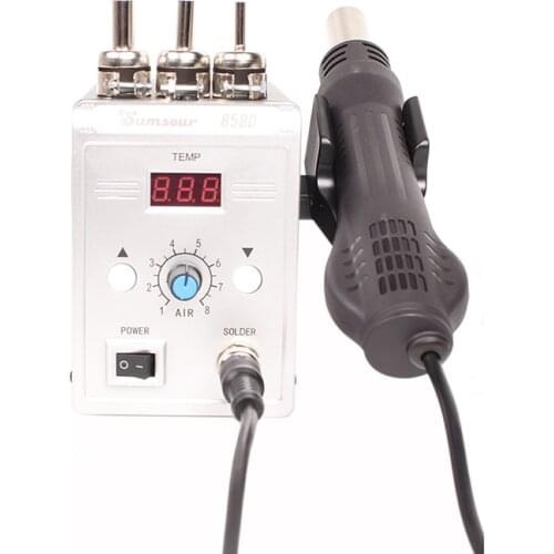 Welding Hot Air Gun 858D 700W Digital Display BGA Rework Soldering Station Hot Air Gun For SMD SMT Welding Repair Tool
