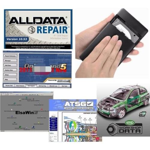 2020 Top Auto Repair Alldata Software 10.53 Mit//chell OD 5 car repair software 2015 Vivid workshop data 46in1TBHDD alldata hdd