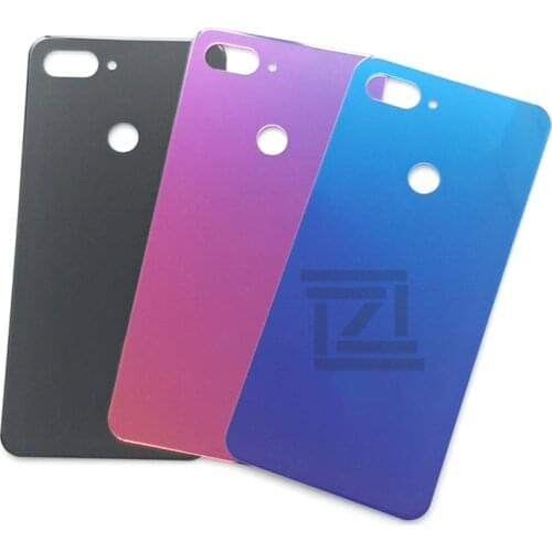 For Xiaomi mi 8 lite glass Battery Back Cover Rear Door Housing Replacement Repair Parts