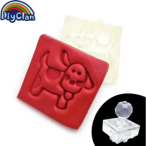 Animal DIY resin chapte handmade Resin dog soap stamp chapter mini diy patterns Z0006NN