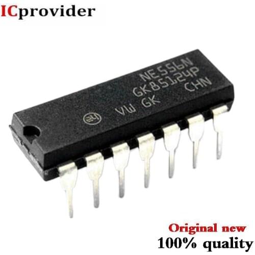 100pcs/lot NE556N NE556 DIP14 IC Best quality
