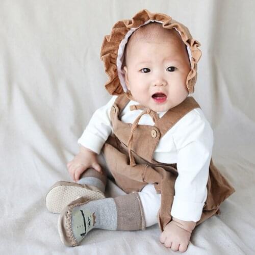 Anyongzu 3PAIR Animal Thickening Cartoon Baby Socks Non-slip floor socks 10CM Baby Socks With Leather Sole Glue points