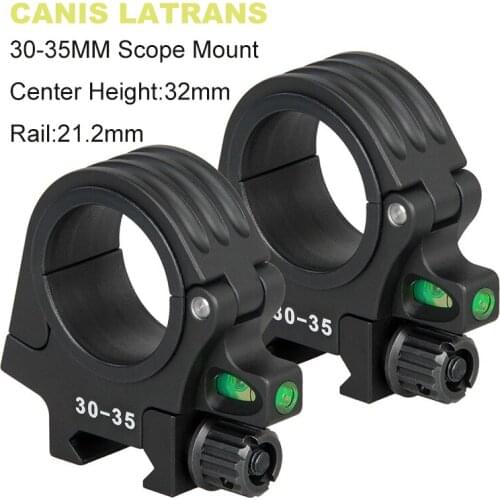 Canis Latrans Hunting Riflescope 30-35mm Scope Mount with Bubble Level gs24-0193