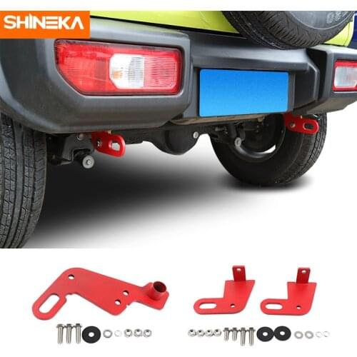 SHINEKA Towing Bars For Suzuki Jimny Car Front and Rear Bumper Bar Towing Trailer Hook Accessories For Suzuki Jimny 2019