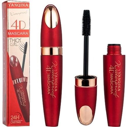 Quick Dry Waterproof Lengthening Mascara 3D Fiber Lashes Eye Lash Long Mascara Extension Curving Brush Eyes Makeup Tools