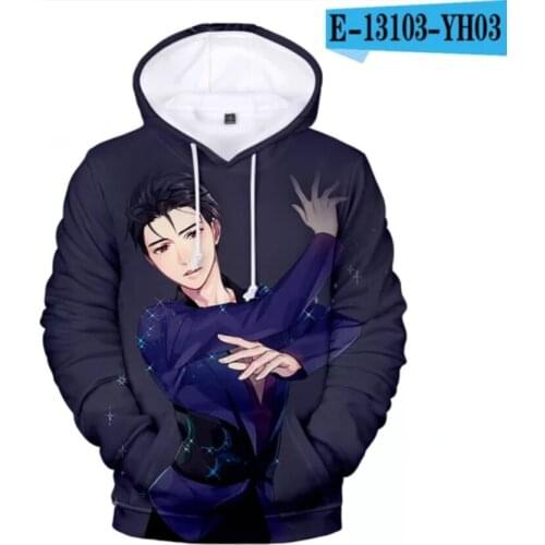 Childrens Hoodies YURI!!! on ICE Yuri Plisetsky 3D Printing Hoodies Men/women Streetwear Harajuku Hooded 3D Sportswear Outwear