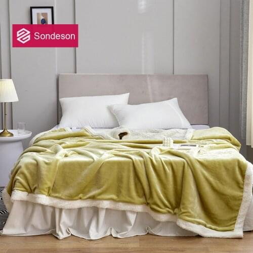 Sondeson Home Textile Yellow Blanket Warm Magic Fleece Duvet Cover Soft Travel Beach Throw Aircraft TV Sofa Blanket For Women