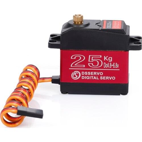 DSSERVO DS3225 Metal Gear High Torque Waterproof Digital Servo for 1/10 1/8 RC Traxxas HSP Car Boat Helicopter Robot Airplane
