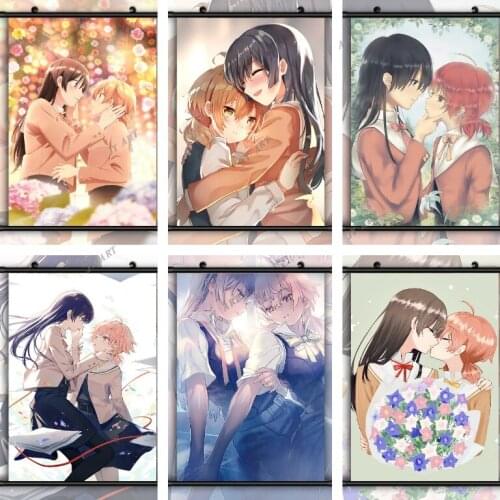 Bloom Into You Yuri Touko Nanami Yuu Koito Canvas Poster Print Wall Art Painting Nordic Kids Decor Pictures Baby Bedroom Decor