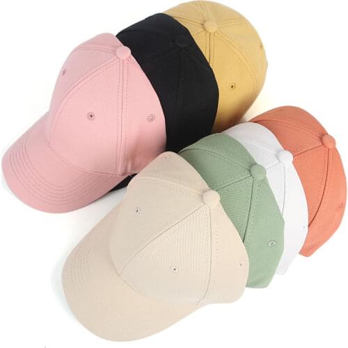 High Quality Unisex Black Baseball Cap Women Men Summer Autumn 2020 Korea Style Solid Snapback Caps White Sport Hat Gorras Mujer