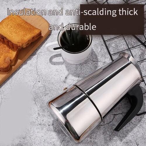 100-450ml Percolator Stove Stainless Steel Coffee Pot Mocha Espresso Latte Pots