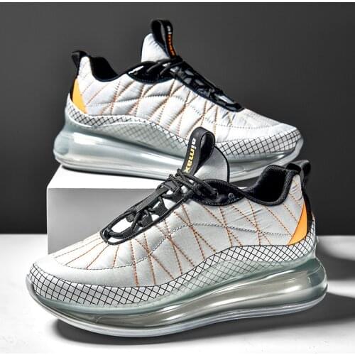 Air Cushion Running Shoes Men Comfortable Lace Up Outdoor Jogging Sport Sneakers Cushioning Athletic Footwear Trainers Hombre