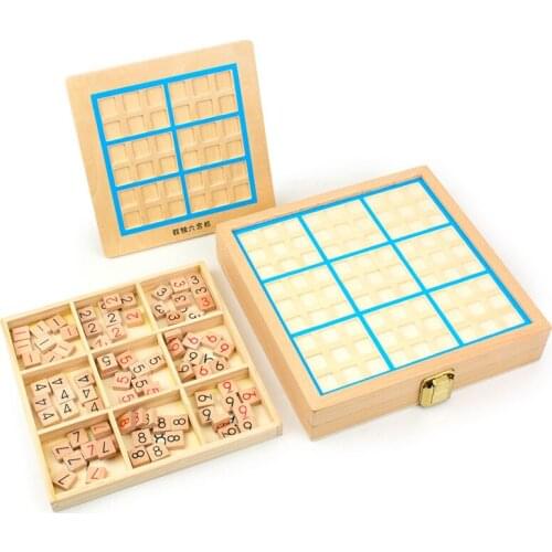 Multi-function Sudoku chess game chess childrens intellectual early education toys wooden board games three in one