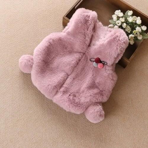 1-4 Years 2018 Autumn Winter Girls Vest Fashion Children Baby Girl Clothing Sleeveless Jacket Girls Fur Vest BC437