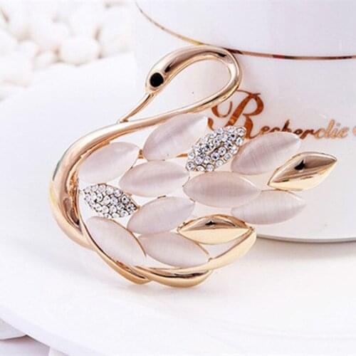 MODYCON White Brooches For Clothes