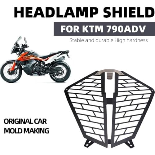 Motorcycle Accessories For 790 Adventure R/S 2019-2020 Motorcycle Aluminum Headlight Guard Protector Cover Protection Grill