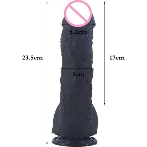 Huge Silicone Dildo Black Realistic Penis With Suction Cup Sex Toys For Women Masturbate Lesbian Masturbate Sex Shop